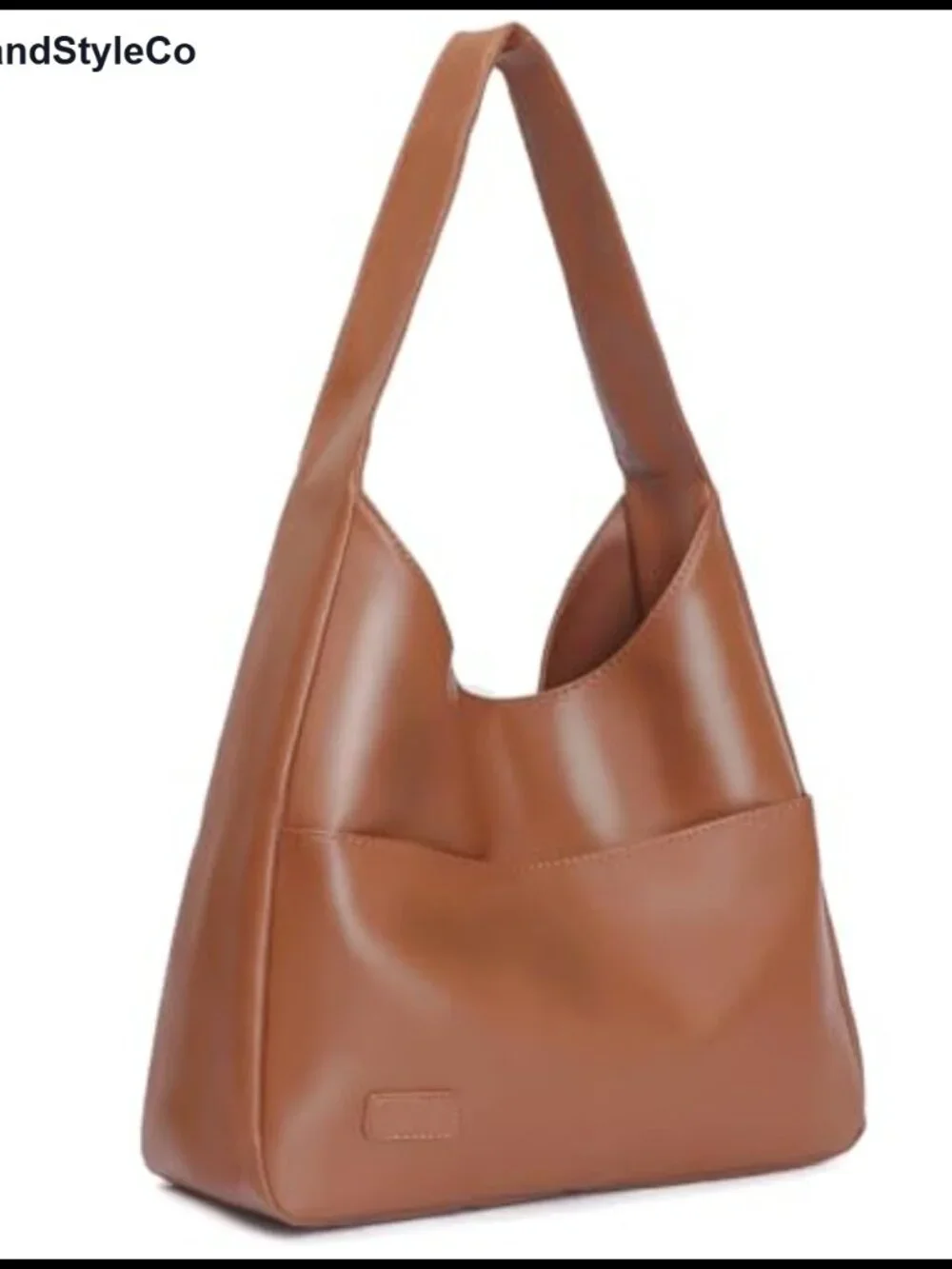 Vegan Leather Hobo Bag Slouchy Shoulder Purse Crossbody Tote